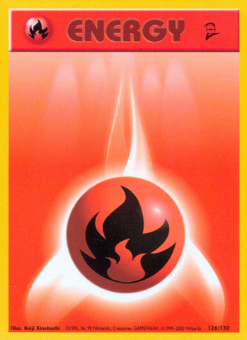 Fire Energy (126/130) [Base Set 2] 