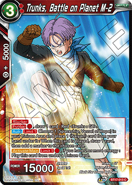 Trunks, Battle on Planet M-2 (BT17-013) [Ultimate Squad] 