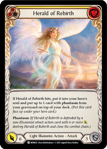 Herald of Rebirth (Yellow) [MON021] (Monarch) 1st Edition Normal 