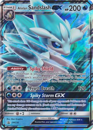 Alolan Sandslash GX (SM236) (Jumbo Card) [Sun &amp; Moon: Black Star Promos] 