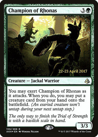 Champion of Rhonas [Amonkhet Prerelease Promos] 