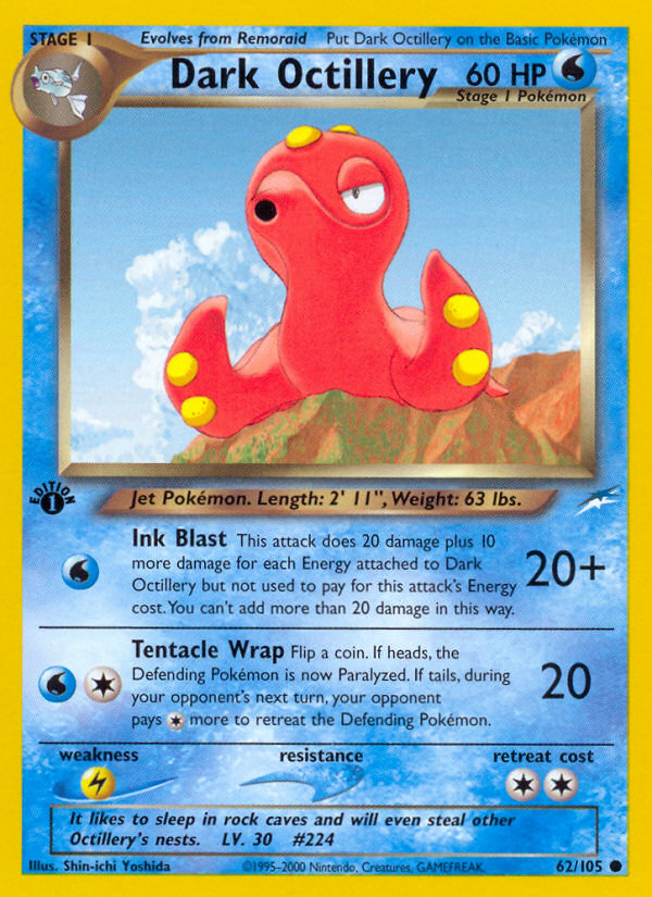 Dark Octillery (62/105) [Neo Destiny 1st Edition] 