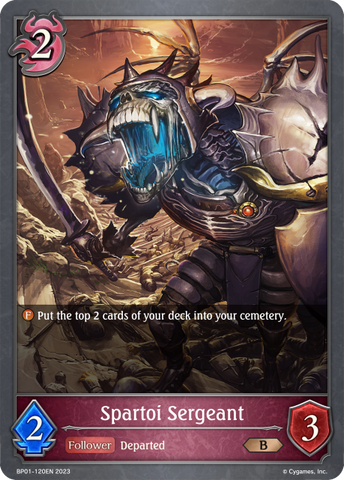 Spartoi Sergeant (BP01-120EN) [Advent of Genesis] 