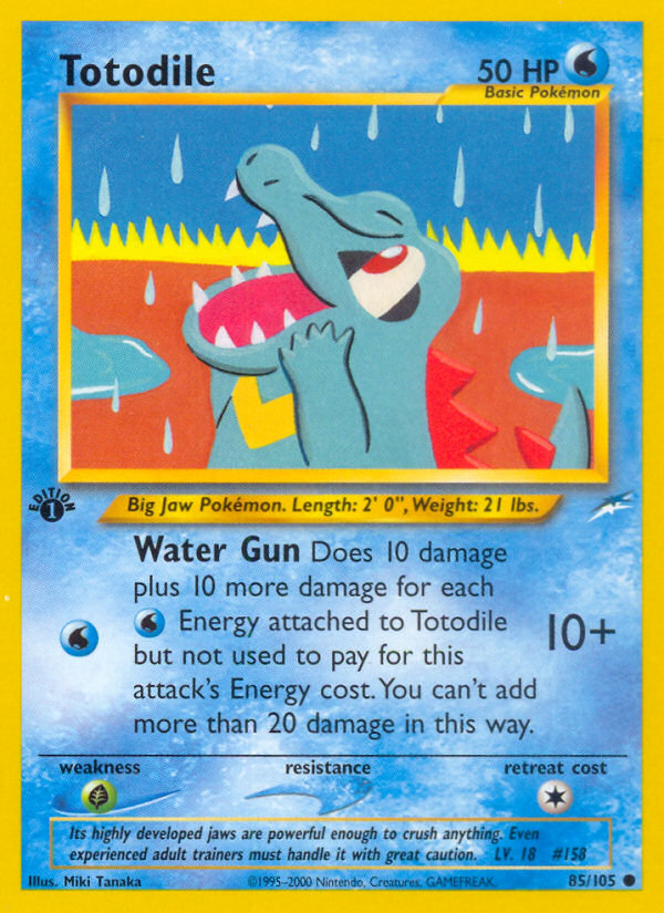Totodile (85/105) [Neo Destiny 1st Edition] 
