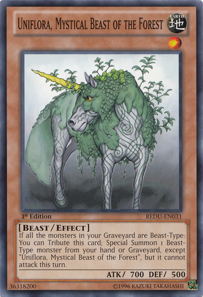 Uniflora, Mystical Beast of the Forest [REDU-EN031] Common 