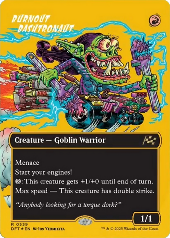 Burnout Bashtronaut (Borderless) (First-Place Foil) [Aetherdrift] 