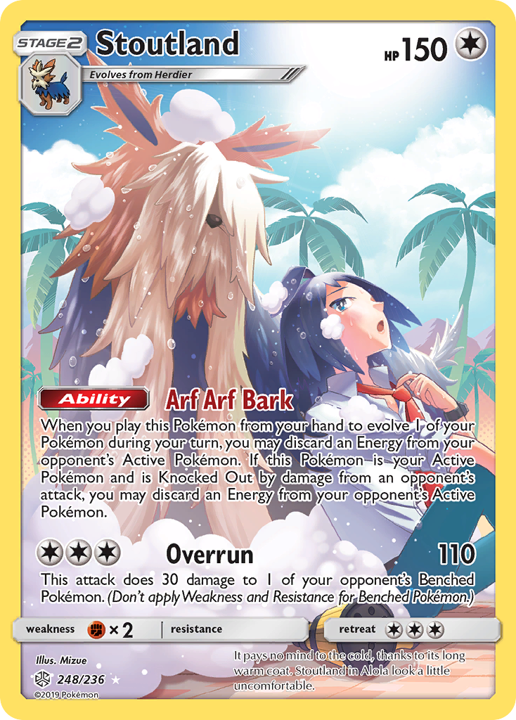 Stoutland (248/236) [Sun &amp; Moon: Cosmic Eclipse] 