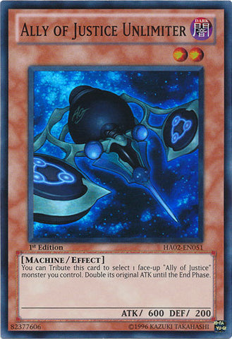 Ally of Justice Unlimiter [HA02-EN051] Super Rare 