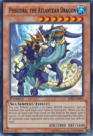 Poseidra, the Atlantean Dragon [SDRE-EN001] Ultra Rare 