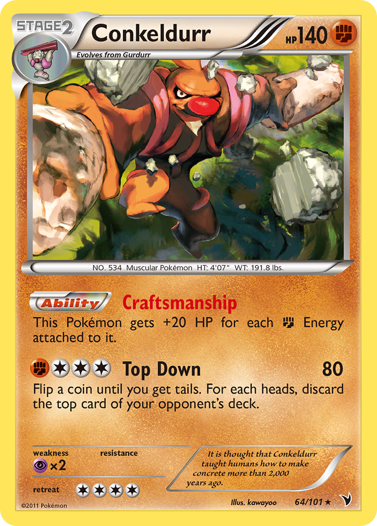 Conkeldurr (64/101) [Black &amp; White: Noble Victories] 