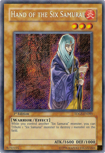 Hand of the Six Samurai [TDGS-EN085] Secret Rare 