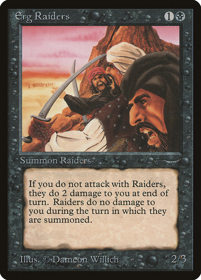 Erg Raiders (Light Mana Cost) [Arabian Nights] 