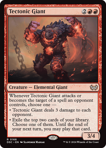 Tectonic Giant [Duskmourn: House of Horror Commander] 