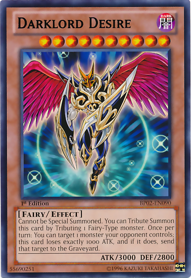 Darklord Desire [BP02-EN090] Rare 