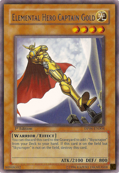 Elemental Hero Captain Gold [DP06-EN004] Rare 