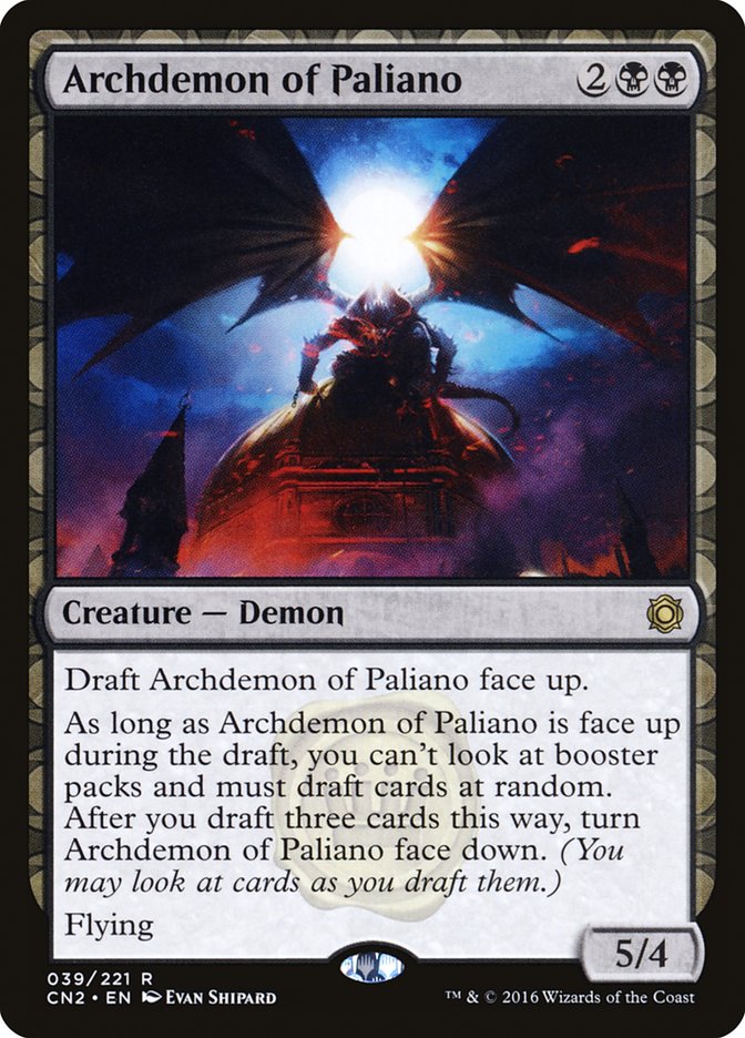 Archdemon of Paliano [Conspiracy: Take the Crown] 