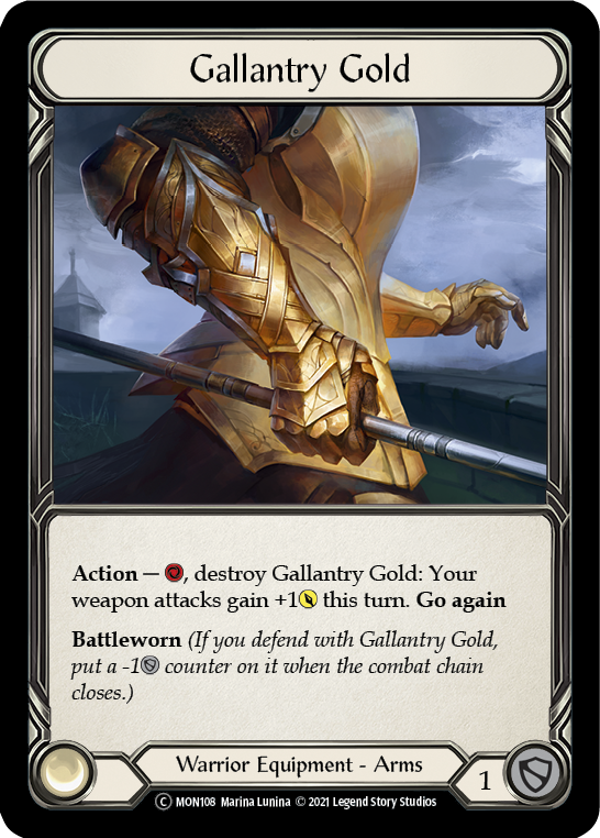 Gallantry Gold [U-MON108-RF] (Monarch Unlimited) Unlimited Rainbow Foil 