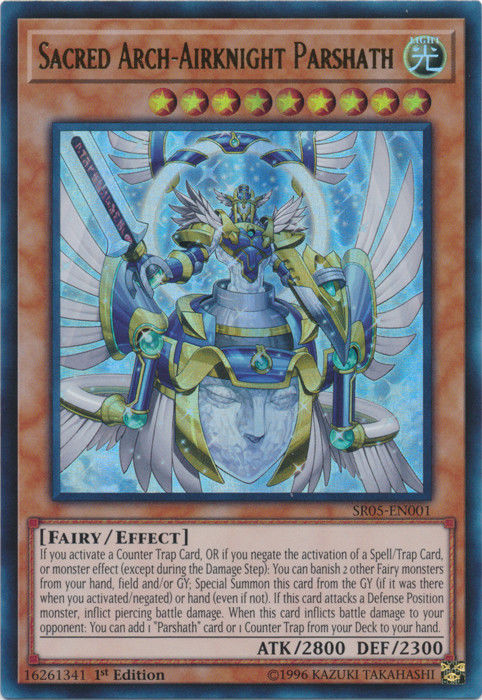Sacred Arch-Airknight Parshath [SR05-EN001] Ultra Rare 
