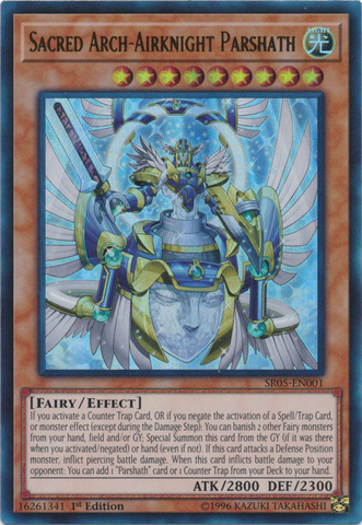 Sacred Arch-Airknight Parshath [SR05-EN001] Ultra Rare 