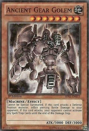 Ancient Gear Golem [BP01-EN011] Starfoil Rare 