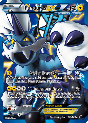 Thundurus EX (110/116) [Black &amp; White: Plasma Freeze] 