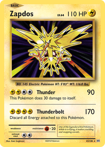 Zapdos (42/108) [XY: Evolutions] 