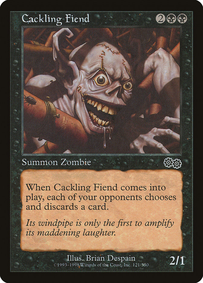 Cackling Fiend [Urza's Saga] 