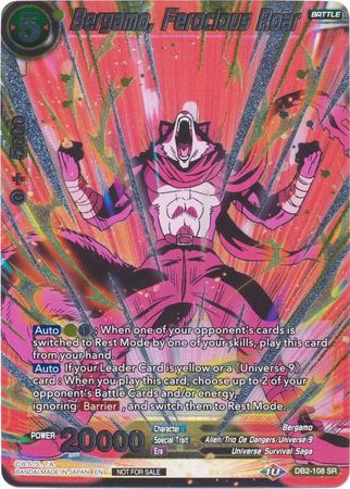Bergamo, Ferocious Roar (Vicious Rejuvenation Revival Pack) (DB2-108) [Promotion Cards] 