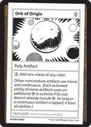 Orb of Origin [Mystery Booster 2 Playtest Cards] 