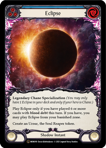 Eclipse [U-MON190-RF] (Monarch Unlimited) Unlimited Rainbow Foil 