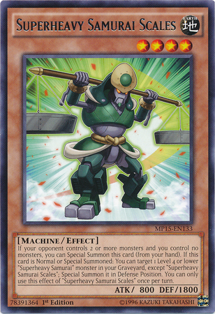Superheavy Samurai Scales [MP15-EN133] Rare 