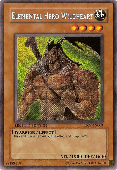 Elemental Hero Wildheart [EHC2-EN003] Secret Rare 