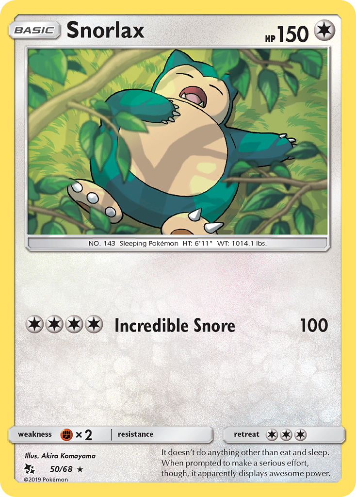 Snorlax (50/68) [Sun &amp; Moon: Hidden Fates] 