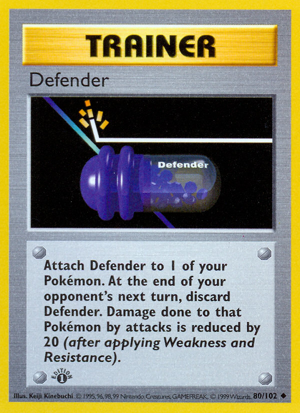 Defender (80/102) (Shadowless) [Base Set 1st Edition] 