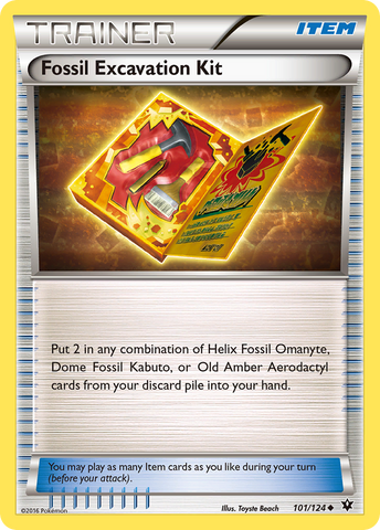 Fossil Excavation Kit (101/124) [XY: Fates Collide] 