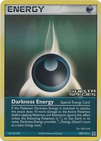 Darkness Energy (103/113) (Stamped) [EX: Delta Species] 