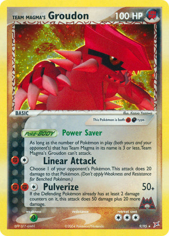Team Magma's Groudon (9/95) (Theme Deck Exclusive) [EX: Team Magma vs Team Aqua] 