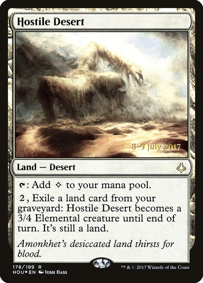 Hostile Desert [Hour of Devastation Prerelease Promos] 