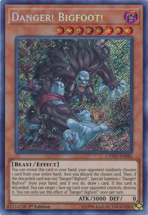 Hazard! Bigfoot! [CYHO-EN082] Secret Rare 