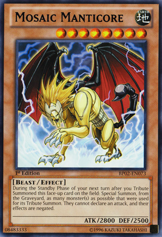 Mosaic Manticore [BP02-EN073] Rare 