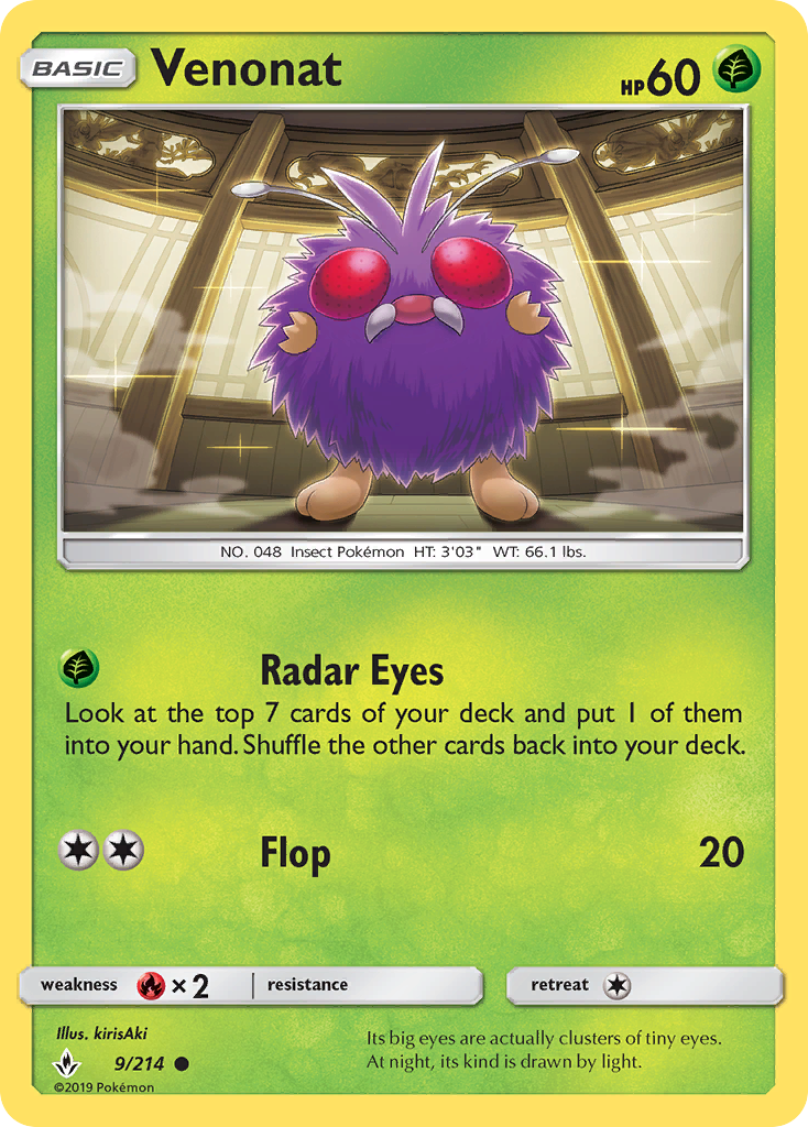 Venonat (9/214) [Sun &amp; Moon: Unbroken Bonds] 