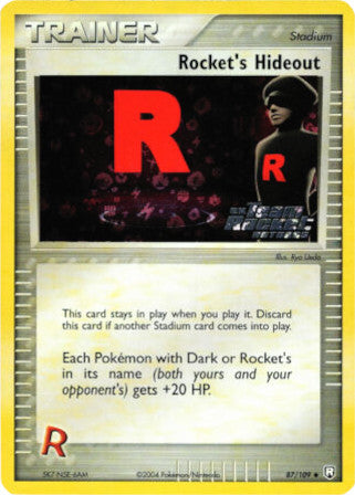 Rocket's Hideout (87/109) (Stamped) [EX: Team Rocket Returns] 