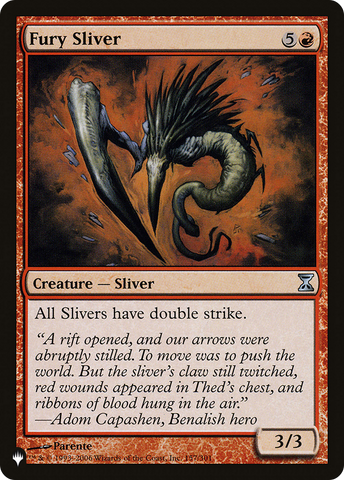 Fury Sliver [The List Reprints] 