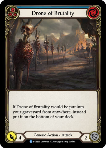 Drone of Brutality (Blue) [U-WTR166] (Welcome to Rathe Unlimited) Unlimited Rainbow Foil 