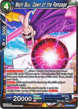 Majin Buu, Dawn of the Rampage (BT3-050) [Cross Worlds] 