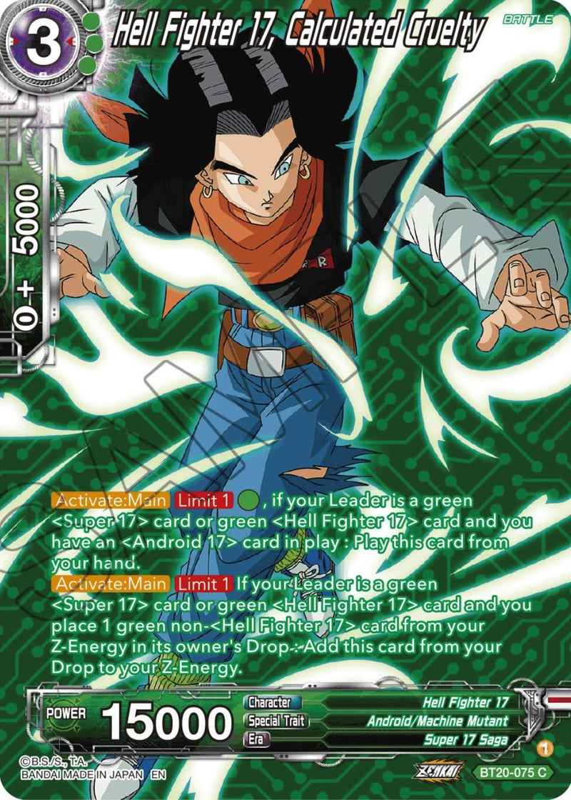 Hell Fighter 17, Calculated Cruelty (Silver Foil) (BT20-075) [Power Absorbed] 