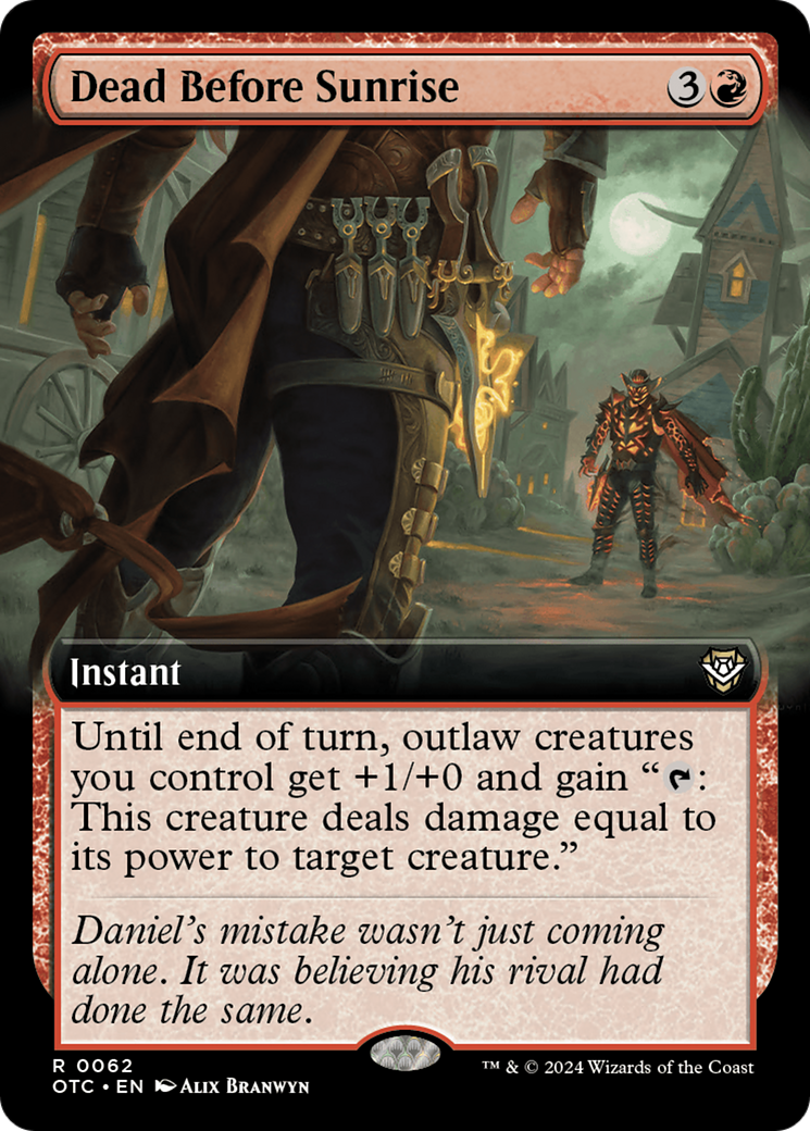 Dead Before Sunrise (Extended Art) [Outlaws of Thunder Junction Commander] 