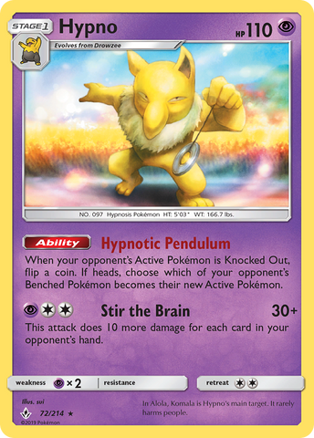 Hypno (72/214) [Sun &amp; Moon: Unbroken Bonds] 