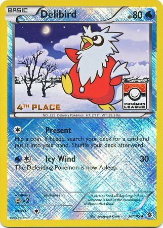 Delibird (38/149) (League Promo 4th Place) [Black &amp; White: Boundaries Crossed] 
