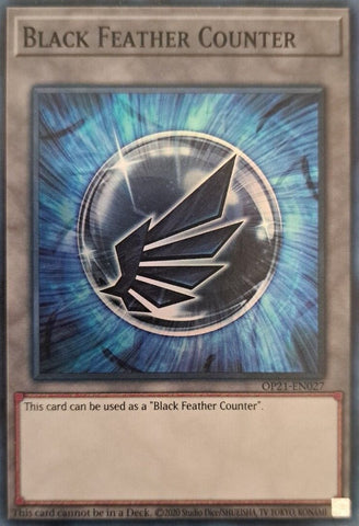 Black Feather Counter [OP21-EN027] Super Rare 